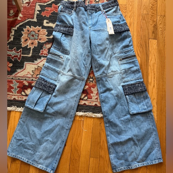 Alice + Olivia Denim - NWT Alice + Olivia Cay baggy cargo
